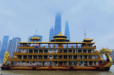 公司承建升级改造的浦江一号龙船完美收工，带您解锁申城最美江景！